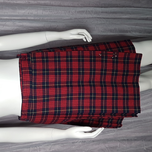 Vintage Wool Tartan Skirt - Picture 3 of 16